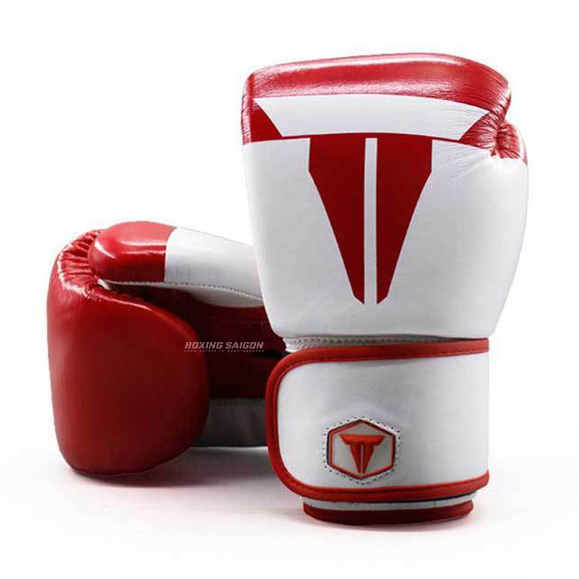 Găng Tay Throwdown Full-Grain Leather Boxing Gloves - White/Red