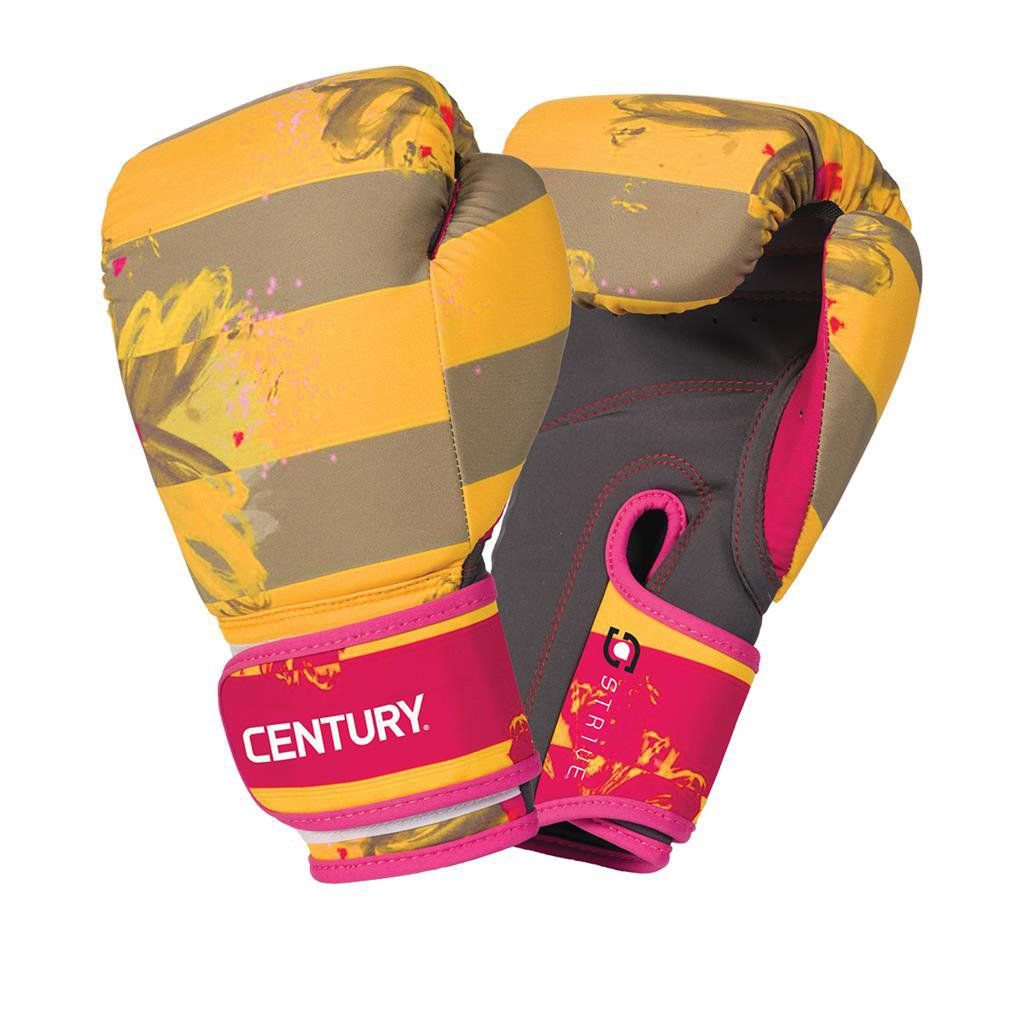 Găng Tay Century Strive Washable Boxing Gloves - Floral Negative Yellow
