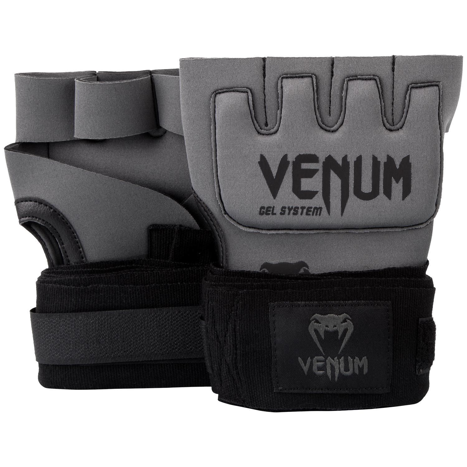 Băng Tay Xỏ Venum Kontact Gel Glove Wraps - Grey/Black