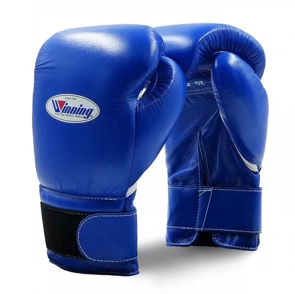 Găng Tay Boxing Winning Velcro Gloves - Blue