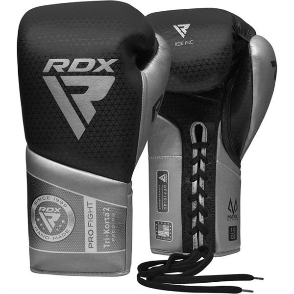 Găng Tay RDX K2 Mark Pro Fight Boxing Gloves - Black/Silver