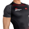 Áo bó UFC Venum Performance Institute Rashguard Short Sleeves - Black/Red