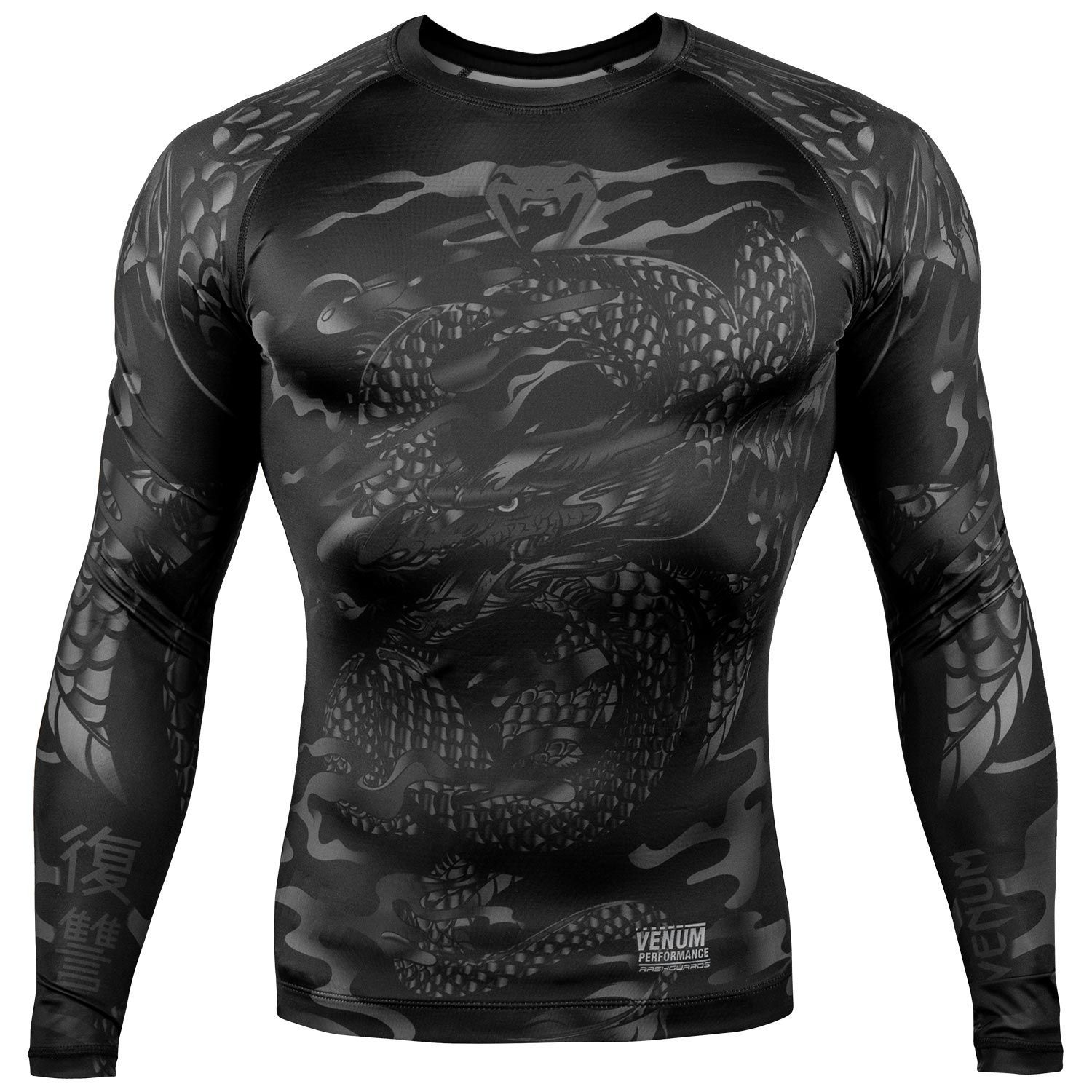 ÁO BÓ VENUM DRAGON'S FLIGHT RASHGUARD - LONG SLEEVES - BLACK/BLACK