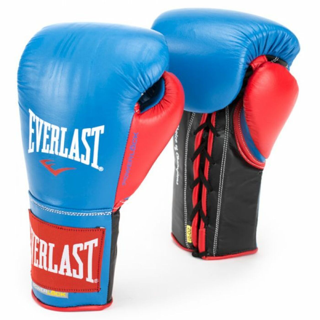 Găng Tay Everlast Powerlock Laced Training Gloves - Blue/Red