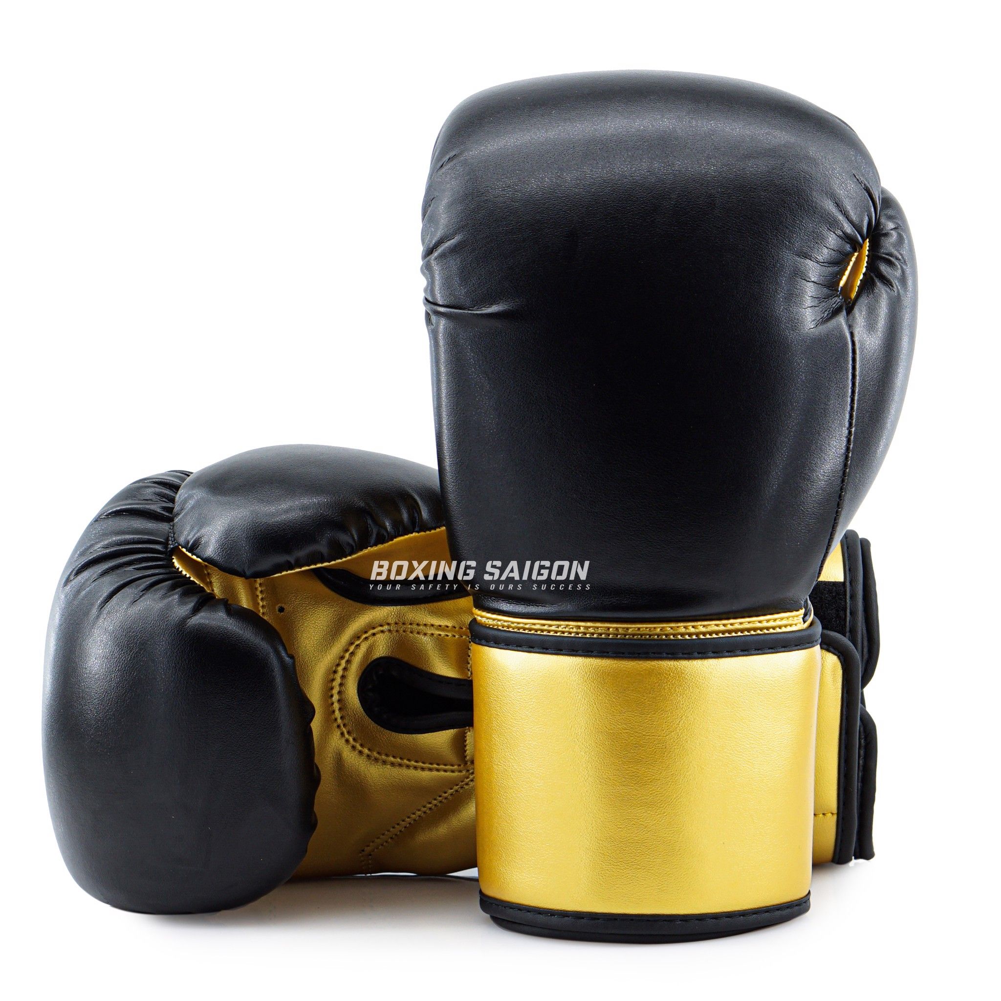 Găng Tay Tigris Mexican Style PU Leather - Black/Gold