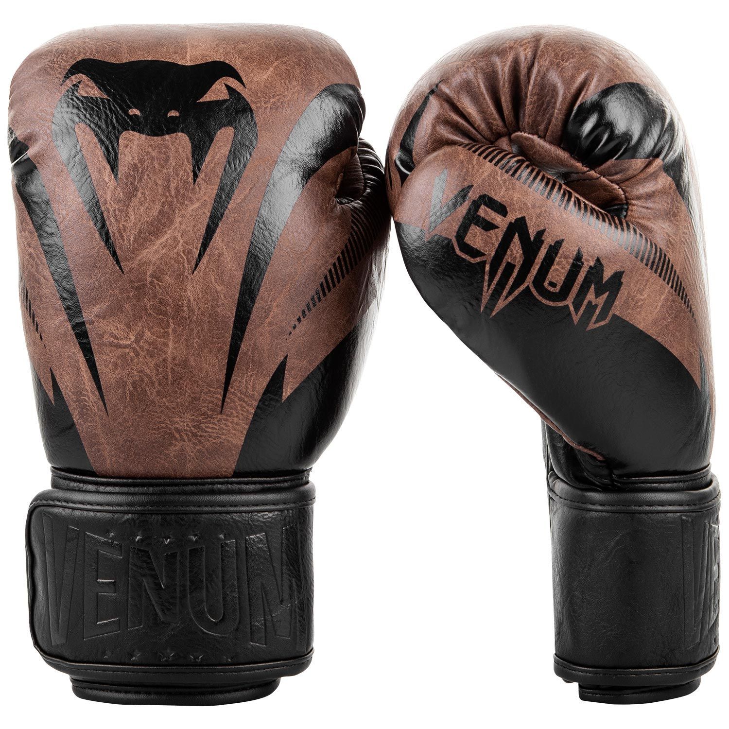 GĂNG TAY VENUM IMPACT CLASSIC BOXING GLOVES - BLACK/BROWN