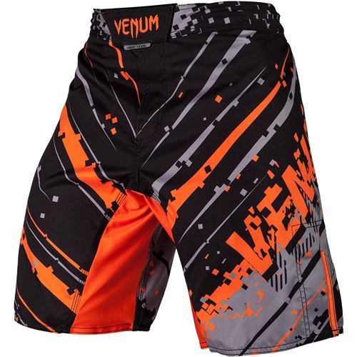 QUẦN MMA VENUM PIXEL FIGHT SHORTS - BLACK/ORANGE
