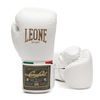 Găng Tay Leone Orlando Tricolore Boxing Gloves Velcro - White