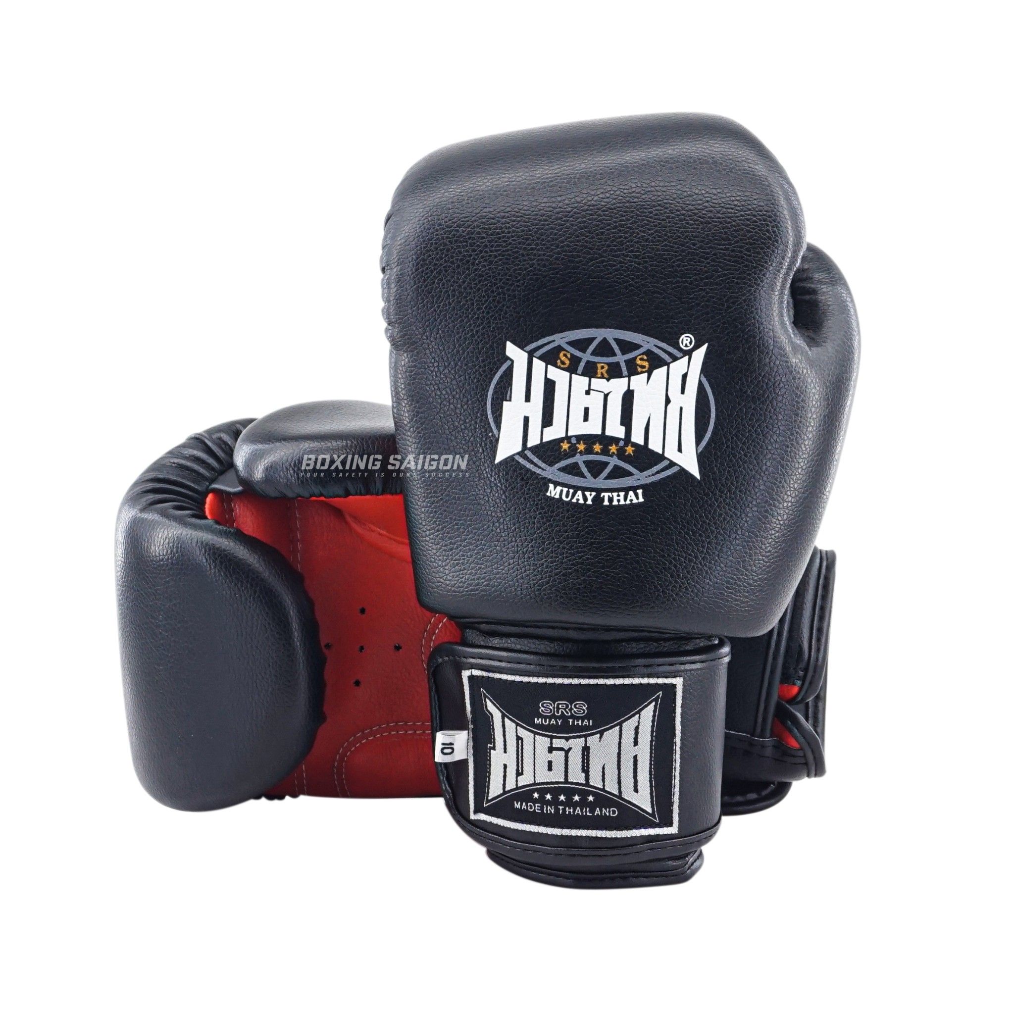 Găng Tay Srs Muay Thai & Boxing Gloves - Black