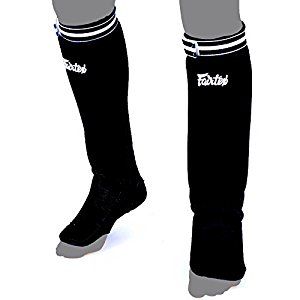 BẢO HỘ CHÂN FAIRTEX SPE1 ELASTIC COMPETITION SHIN PADS - BLACK