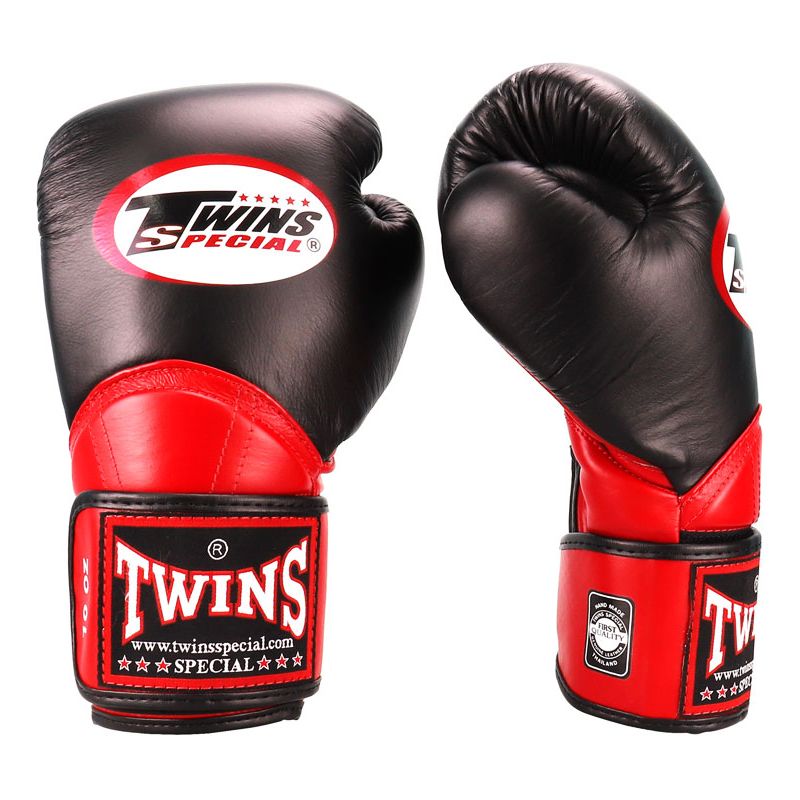 Găng Tay Twins Bgvl11 Velcro Boxing Gloves - Black/Red