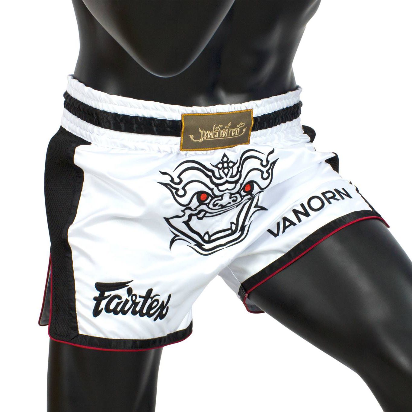 QUẦN FAIRTEX VANORN WHITE SLIM CUT MUAY SHORT