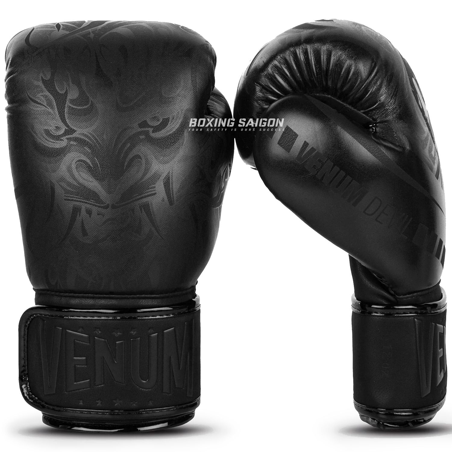 Găng Tay Venum Devil Boxing Gloves - Black