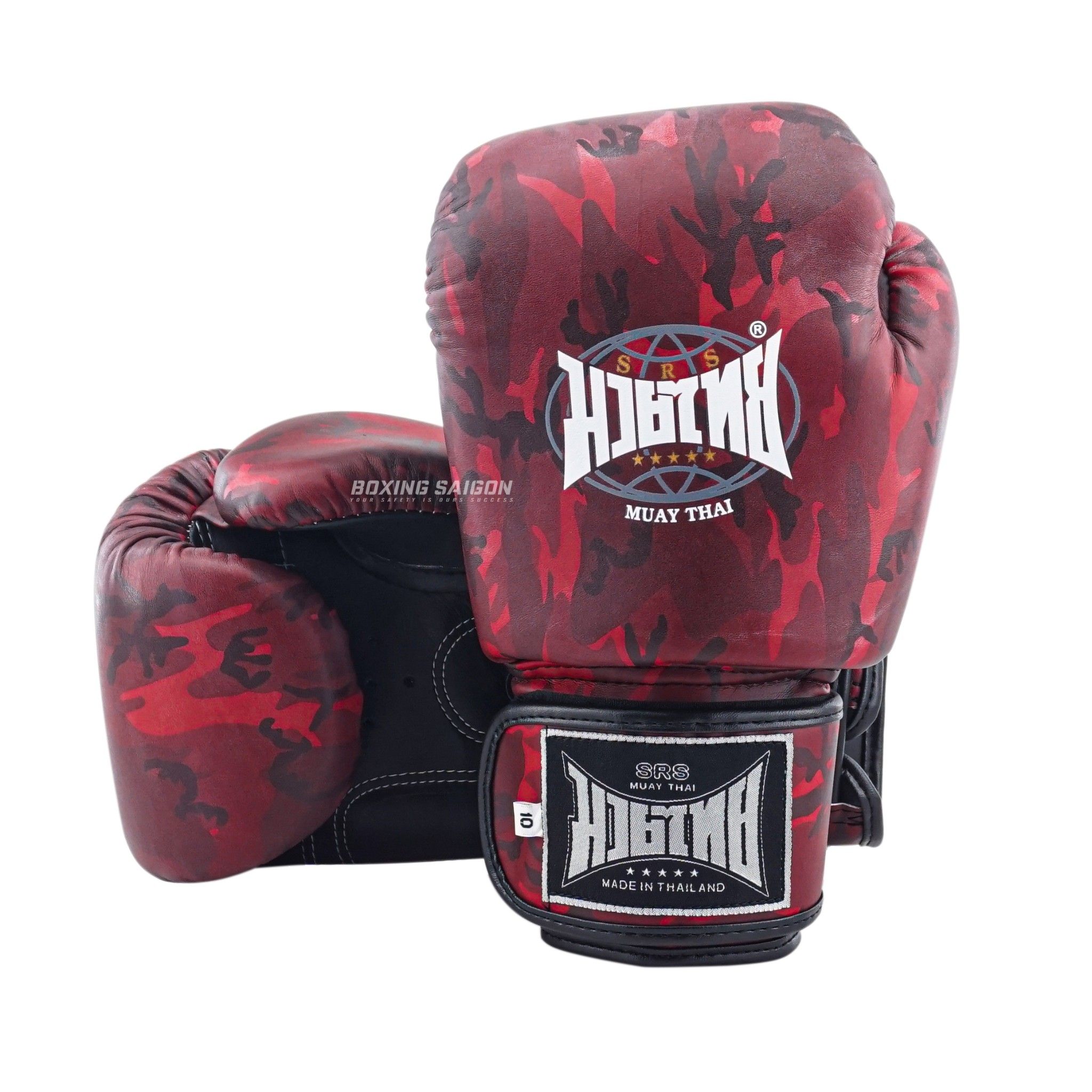Găng Tay Srs Muay Thai & Boxing Gloves - Red Camo
