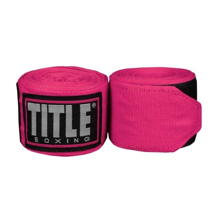 Băng Quấn Tay Title Fight Back Semi Elastic Hand Wraps - Pink