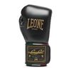 Găng Tay Leone Orlando Tricolore Boxing Gloves Velcro - Black