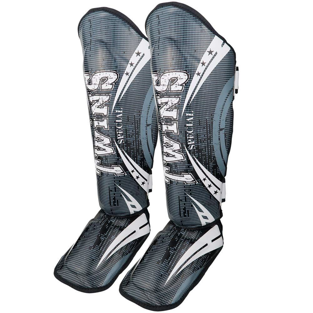 BẢO HỘ CHÂN TWINS FSGL10-TW5 DOUBLE PADDED LEATHER SHINGUARD - BLACK/WHITE