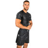 Áo bó Venum Electron 3.0 Rashguard Shorts Sleeves - Black