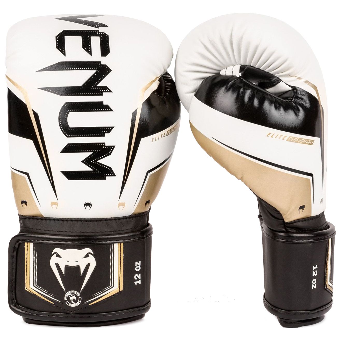 Găng Tay Venum Elite Evo Boxing Gloves - White/Gold