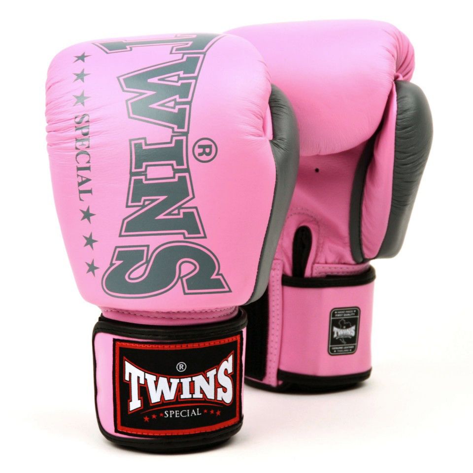 Găng Tay Twins Bgvl3-2ta Velcro Boxing Gloves - Pink/Grey