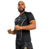 Áo bó Venum Razor Rashguard Shorts Sleeves - Black/Gold