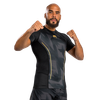 Áo bó Venum Razor Rashguard Shorts Sleeves - Black/Gold