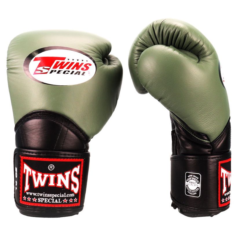 Găng Tay Twins Bgvl-11 Velcro Boxing Gloves - Olive/Black
