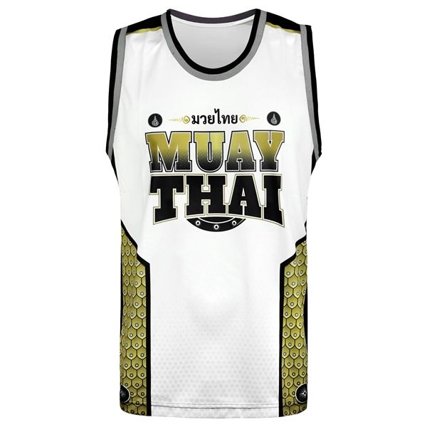 Áo Tank Top TUF-TT103 TUFF Golden Gladiator in White Tank Top