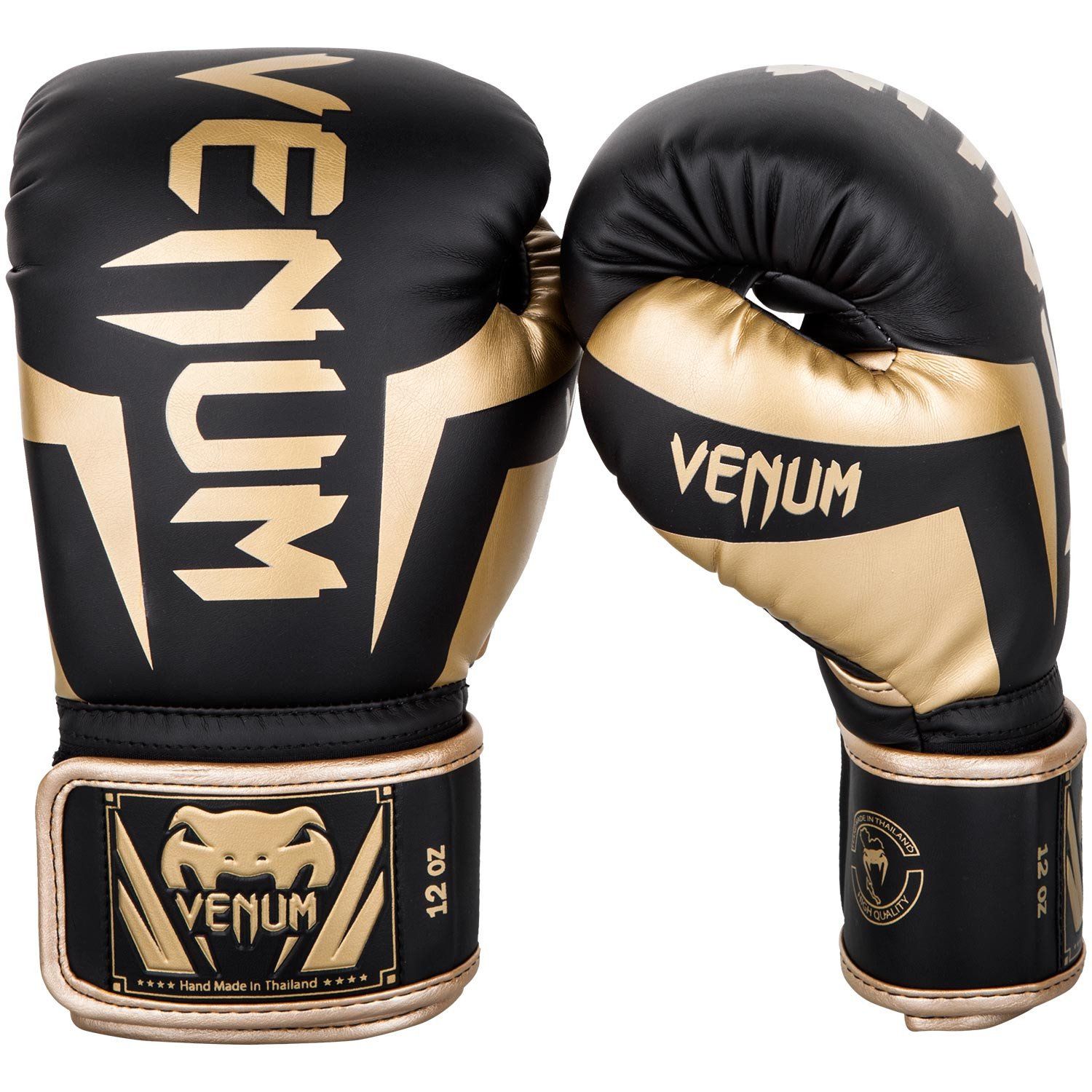 Găng Tay Venum Elite Boxing Gloves - Black/Gold