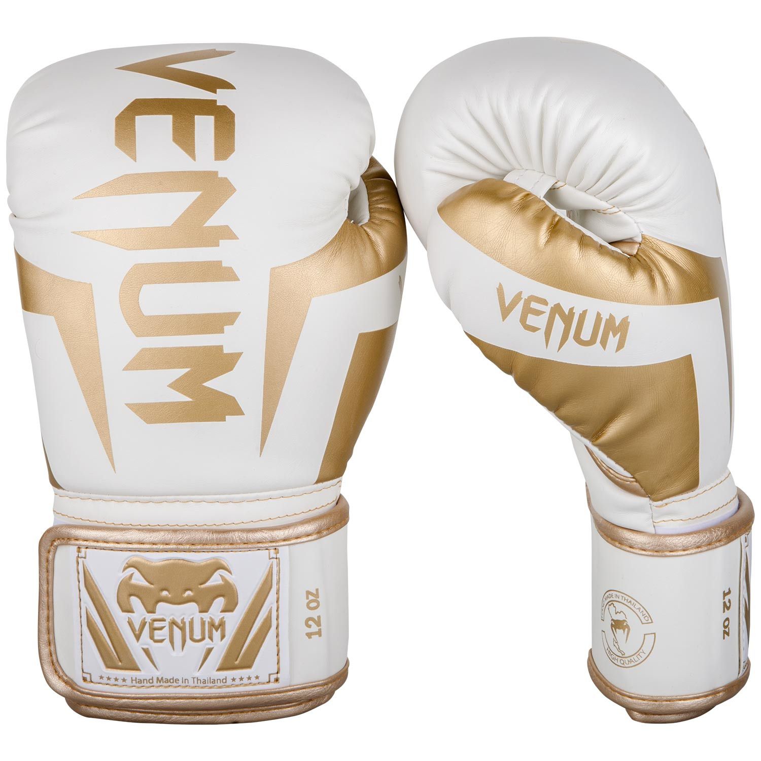 Găng Tay Venum Elite Boxing Gloves - White/Gold