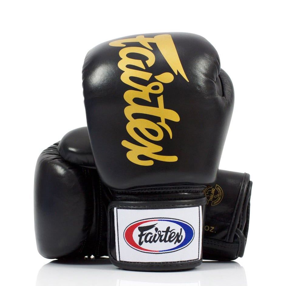 Găng Tay Fairtex BGV19 Black Deluxe Tight Fit Gloves