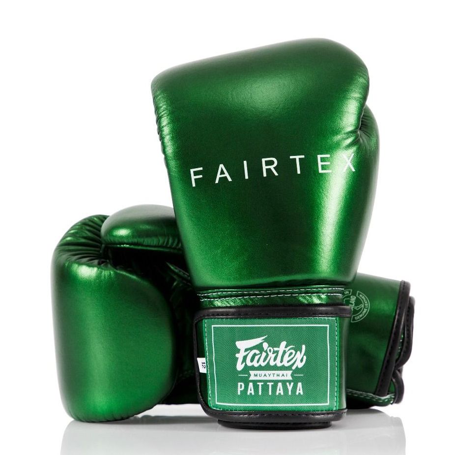 Găng Tay Fairtex BGV22 Metallic Green Boxing Gloves