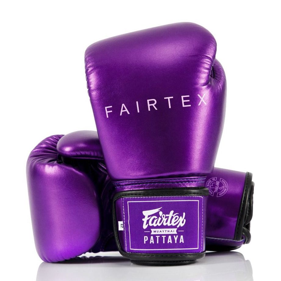 Găng Tay Fairtex BGV22 Metallic Purple Boxing Gloves