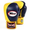 Găng Tay Twins BGVL8 Velcro Boxing Gloves - Navy/Gold