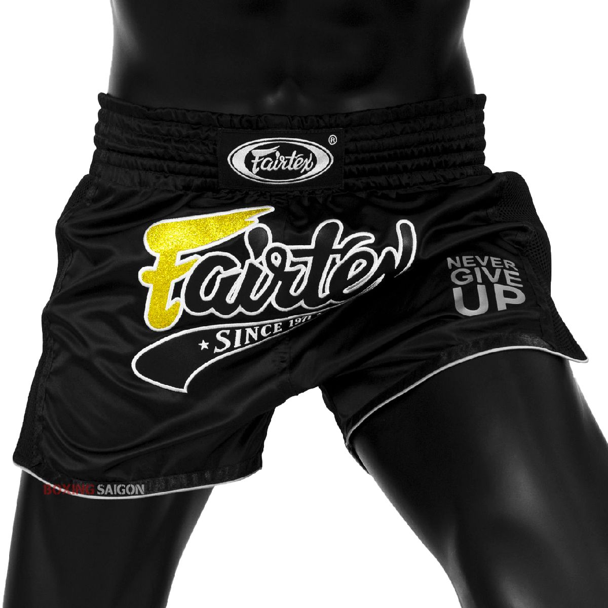 Quần Fairtex Bs1708 Black Slim Cut Muay Short