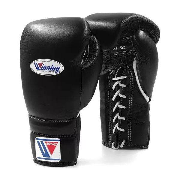GĂNG TAY BOXING WINNING LACES GLOVES - BLACK