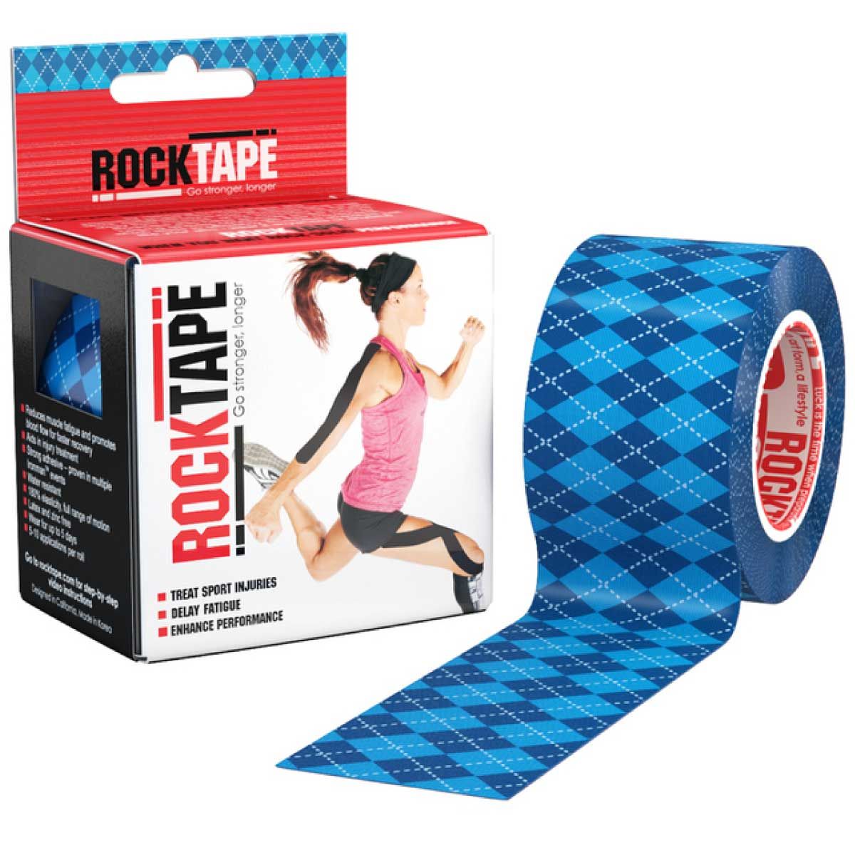 Miếng Dán Cơ Rocktape Korea - Blue Argyle