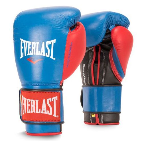 GĂNG TAY EVERLAST POWERLOCK HOOK & LOOP TRAINING GLOVES - BLUE/RED