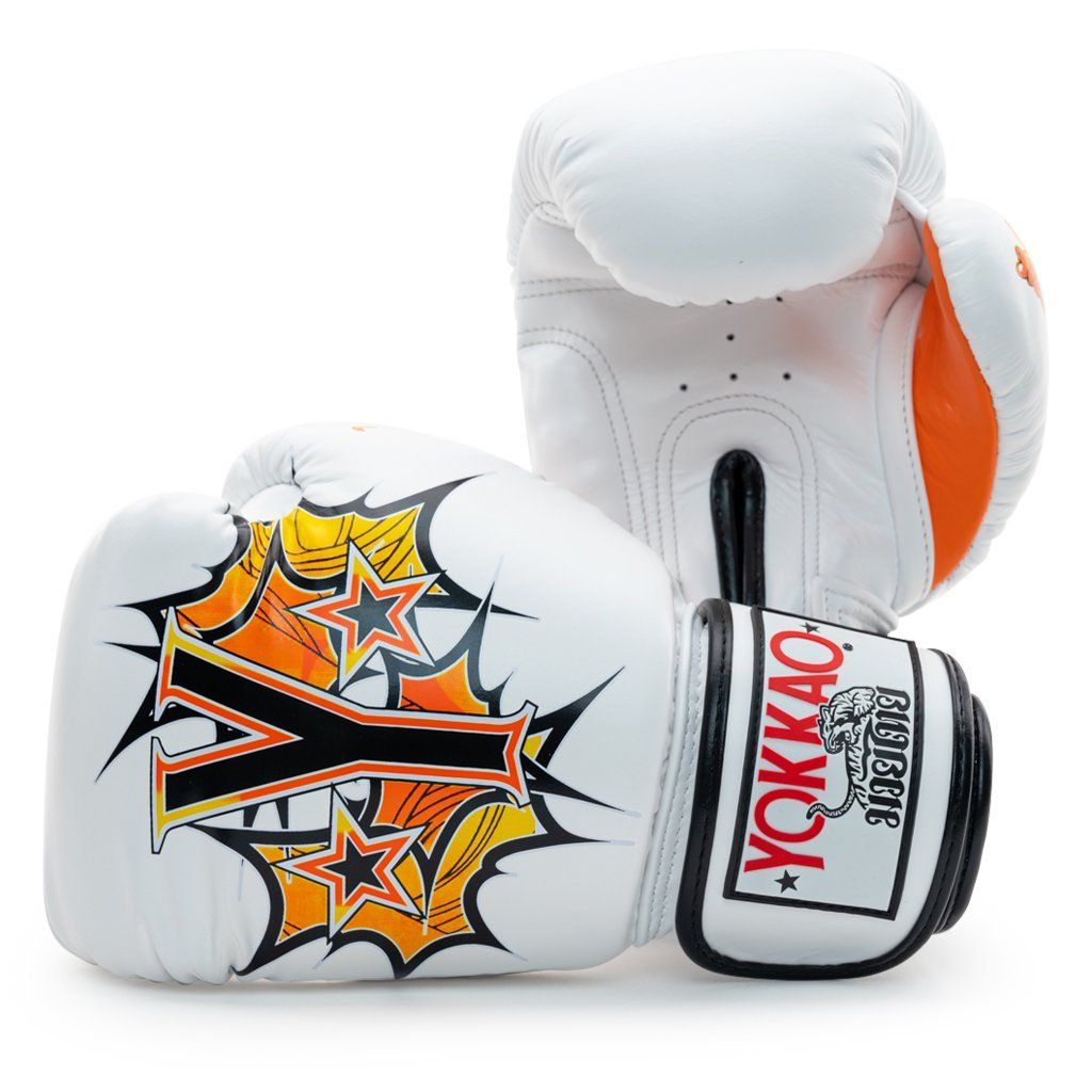 Găng Tay Yokkao Fygl-69 Pad Thai White Boxing Gloves