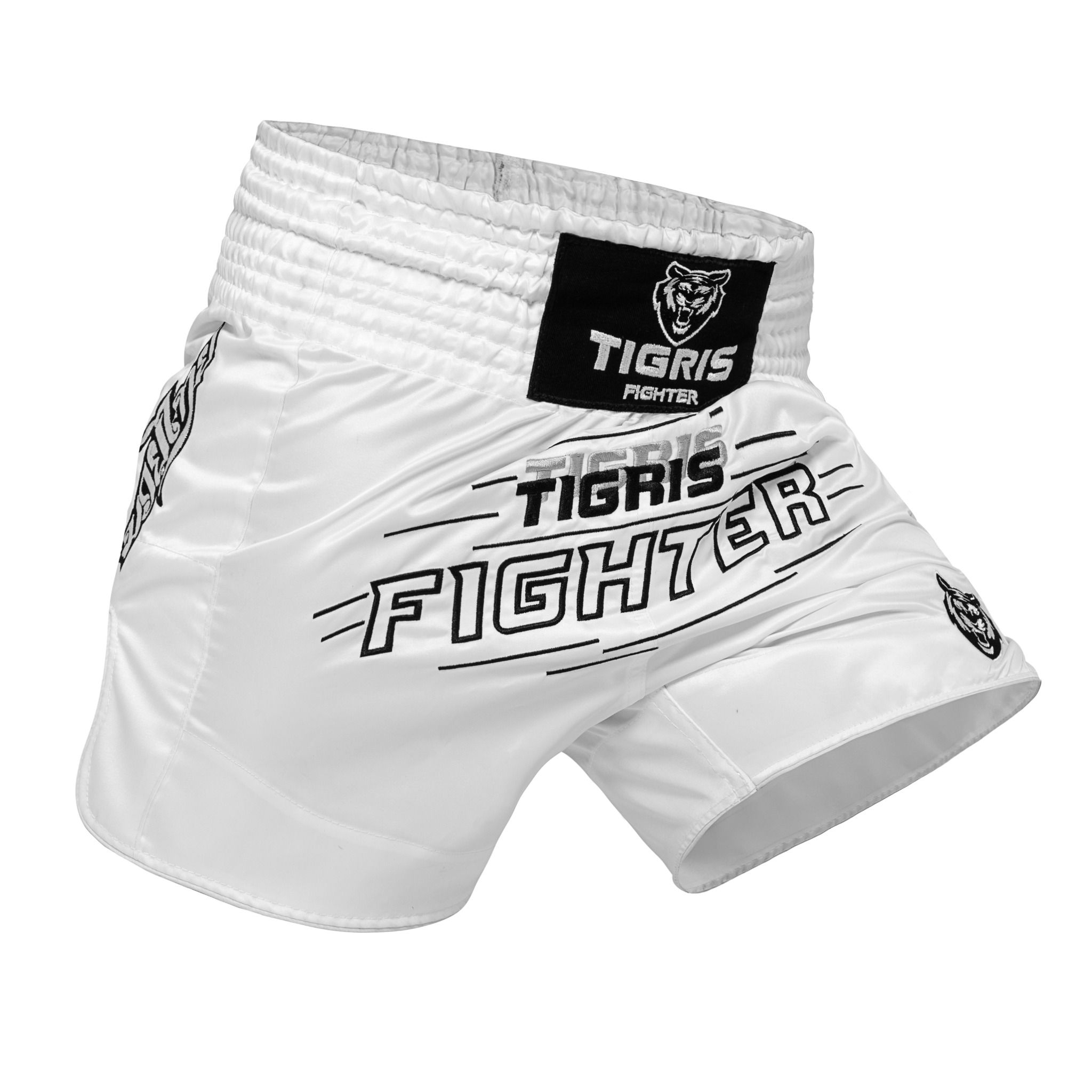 Quần Tigris Fighter Muay Thai Shorts - White