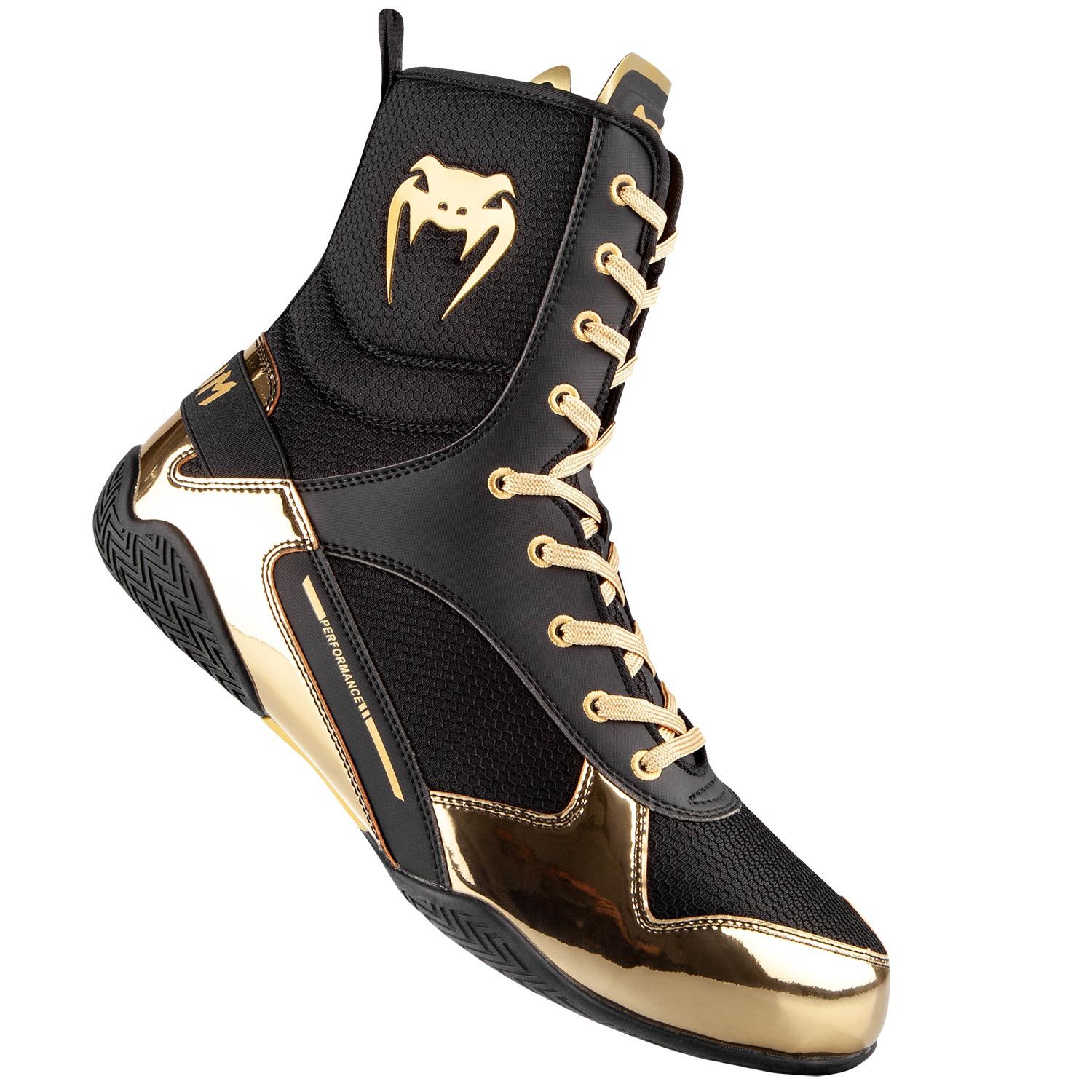 Giày Venum Elite Boxing Shoes - Black/Gold