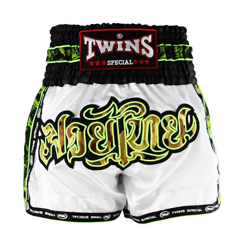 Quần Twins Special Muay Thai Shorts TBS-SKULL - WHITE