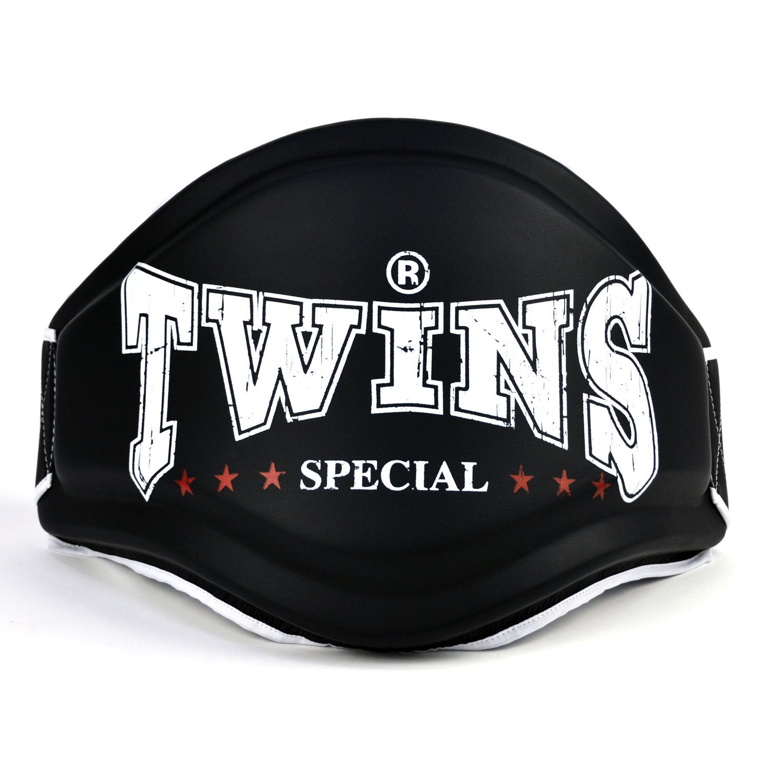 Đai Bụng Twins BEPS4 Special Muay Thai Large Logo Belly Pad - Black/White