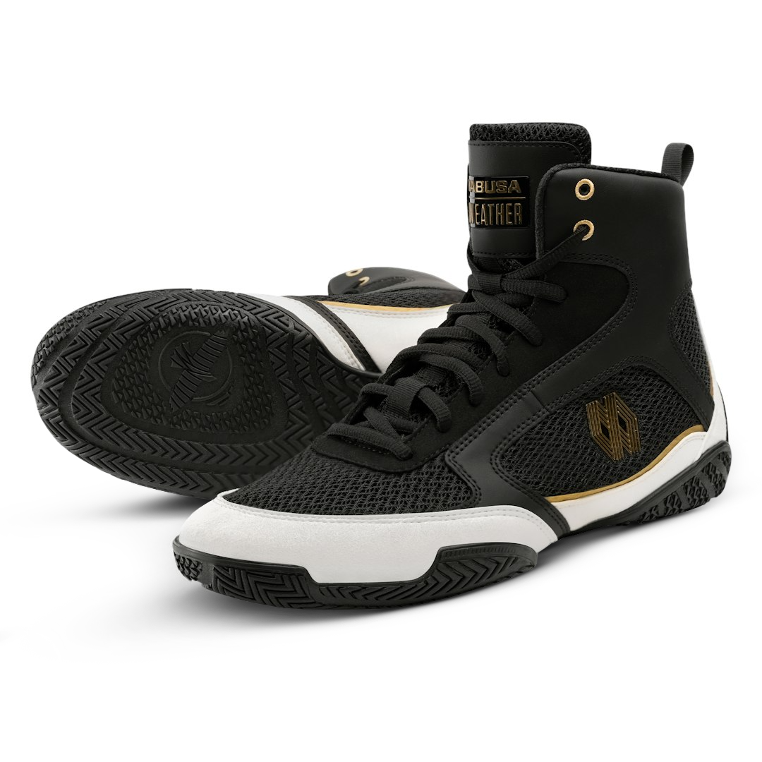 Giày Hayabusa Mayweather Champ Boxing Shoes - Black/Gold