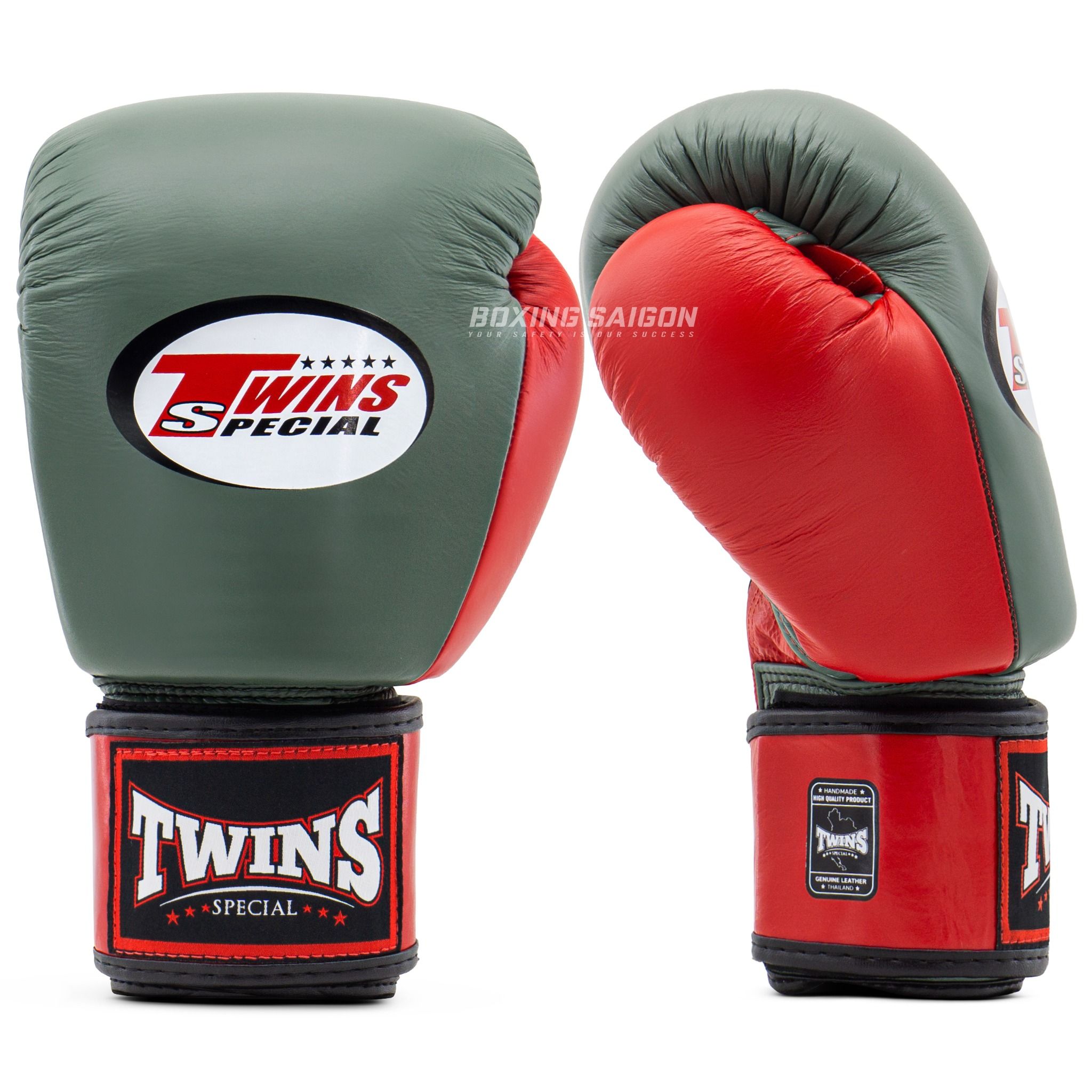 Găng Tay Twins BGVL3-2T Boxing Gloves - Red/Olive