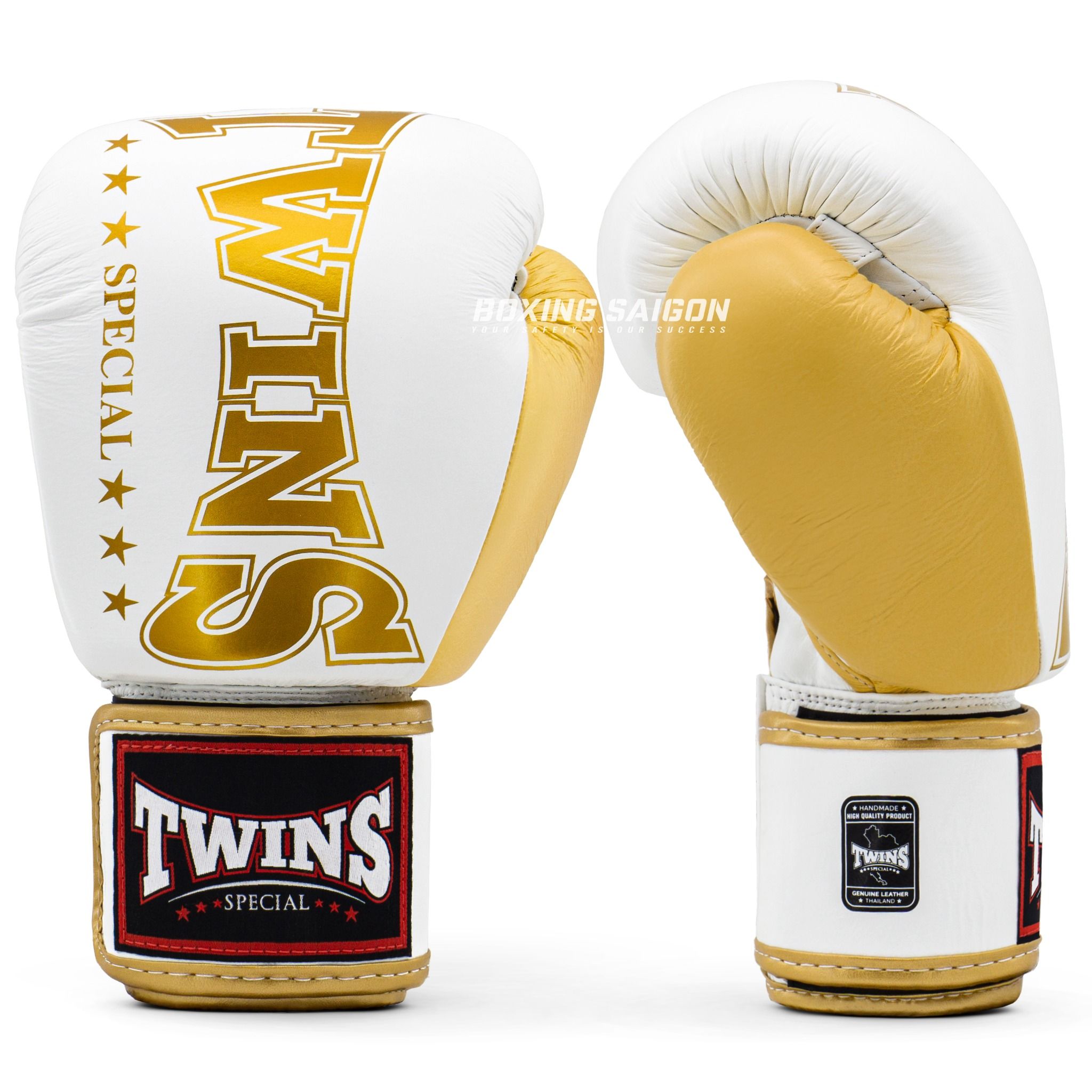Găng Tay Twins BGVL3-2TA Boxing Gloves - White/Gold