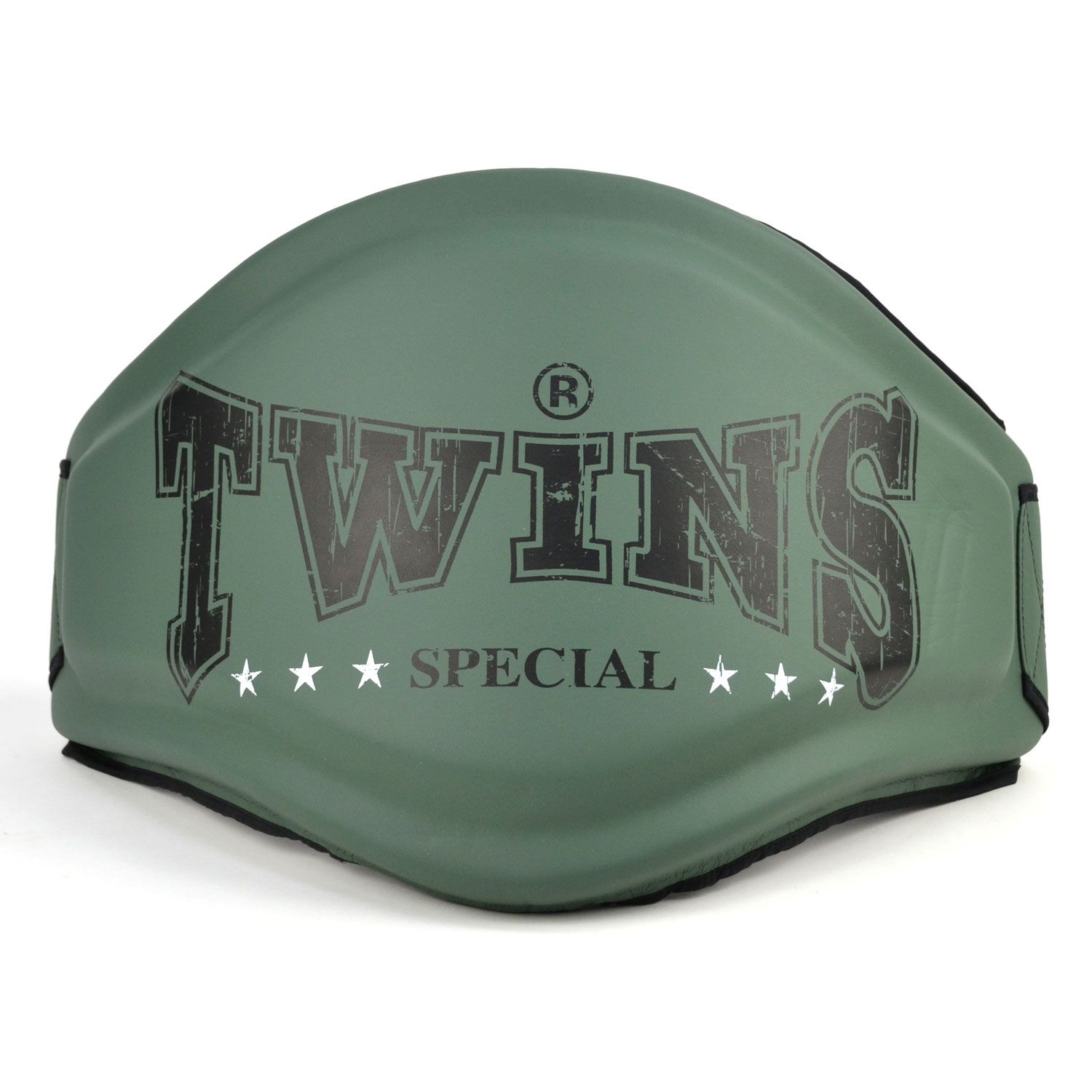 Đai Bụng Twins BEPS4 Special Muay Thai Large Logo Belly Pad - Olive/Black