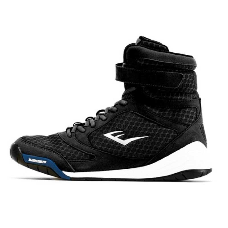 Giày Everlast Elite High Top Boxing Shoes - Black