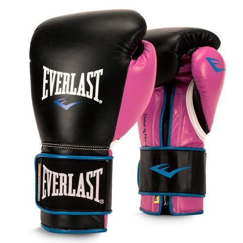 Găng Tay Everlast Women'S Powerlock Hook & Loop Training Gloves - Black/Pink