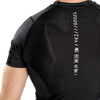 Áo bó Venum YKZ21 Rashguard Shorts Sleeves - Black/Black